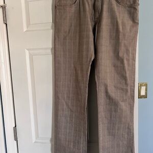 HUGO Boss Brown Plaid Pants